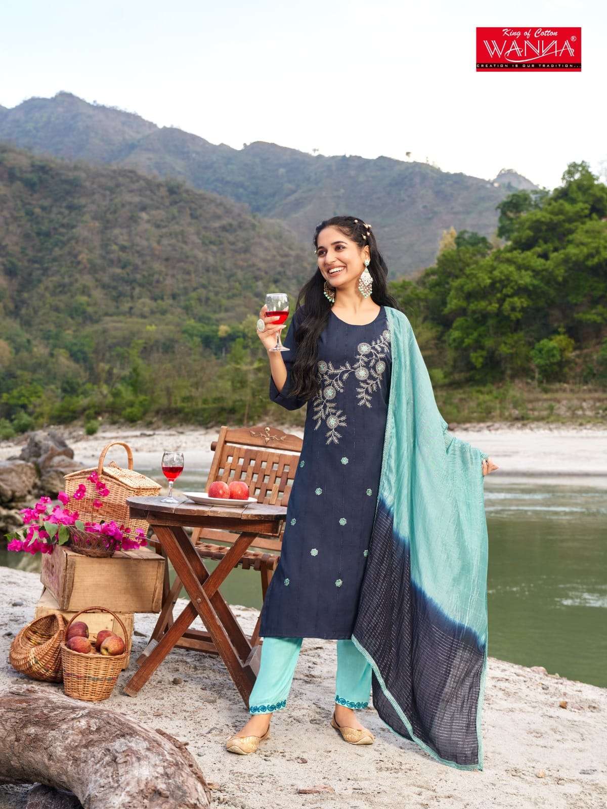 Wanna Imara  Kurti With Pant & Dupatta Wholesale catalog
