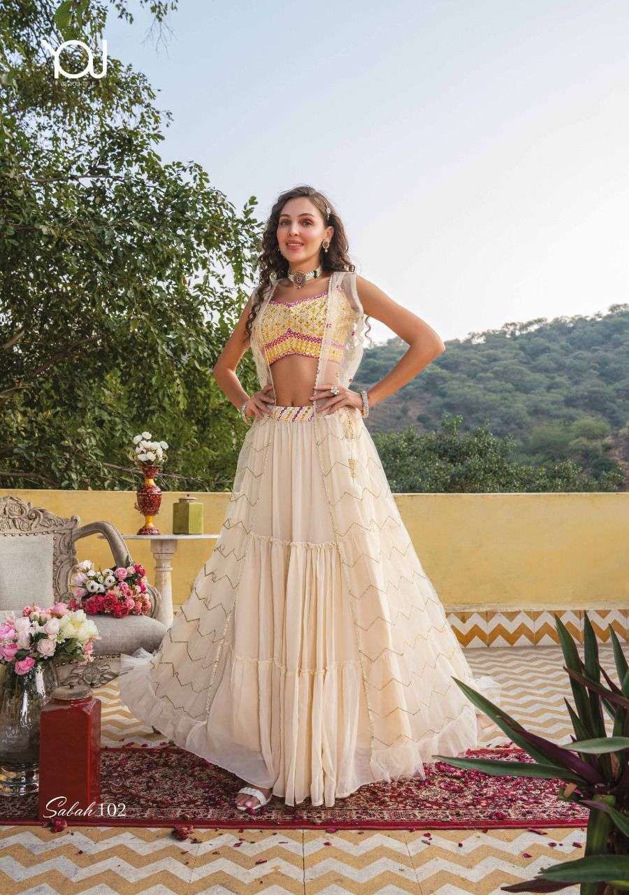 WANNA SABAH CROP TOP  Gown Kurti Wholesale catalog