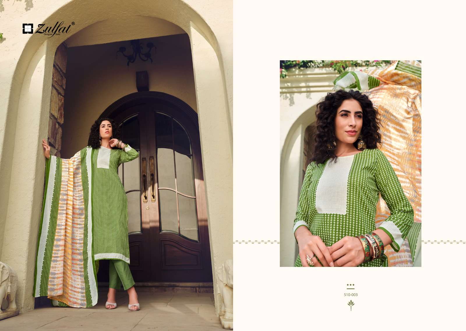Zulfat ISABELLA Pure Cotton Women Dress Materials Wholesale catalog