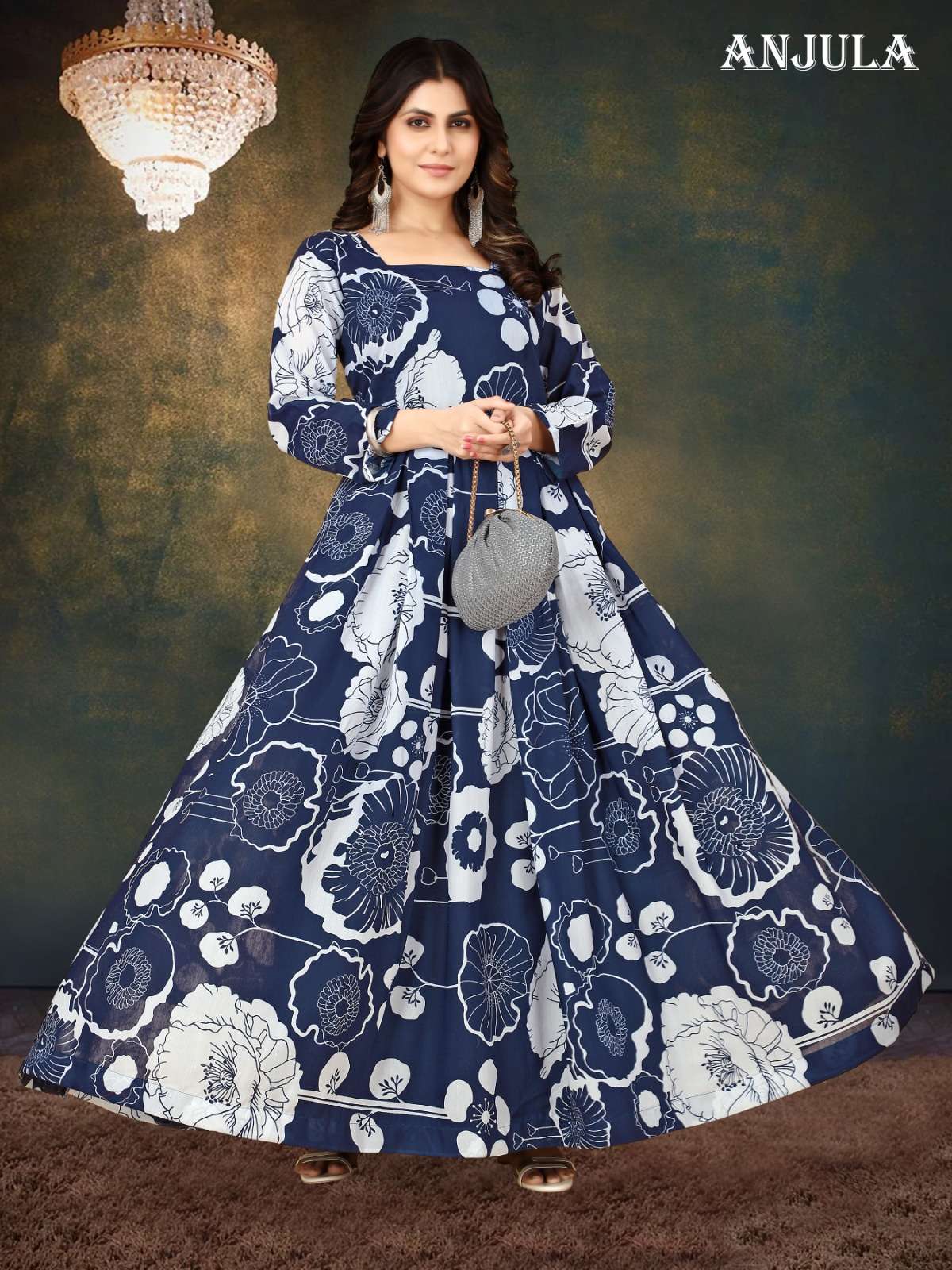ANJULA VOL-1 Muslin Gown Kurti Wholesale catalog