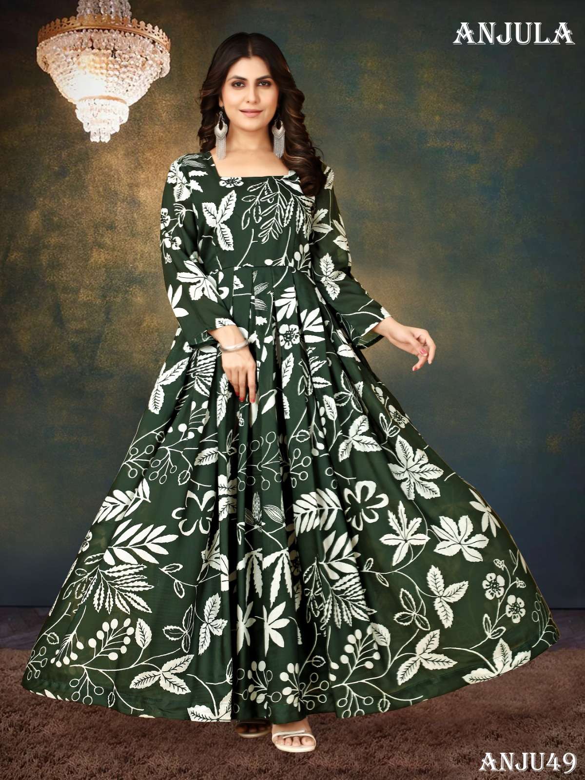 ANJULA VOL-2 Muslin Gown Kurti Wholesale catalog