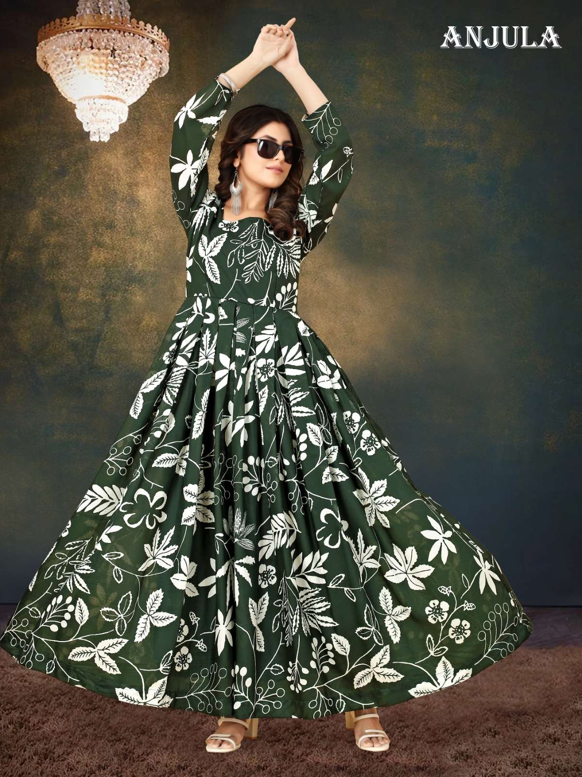 ANJULA VOL-2 Muslin Gown Kurti Wholesale catalog
