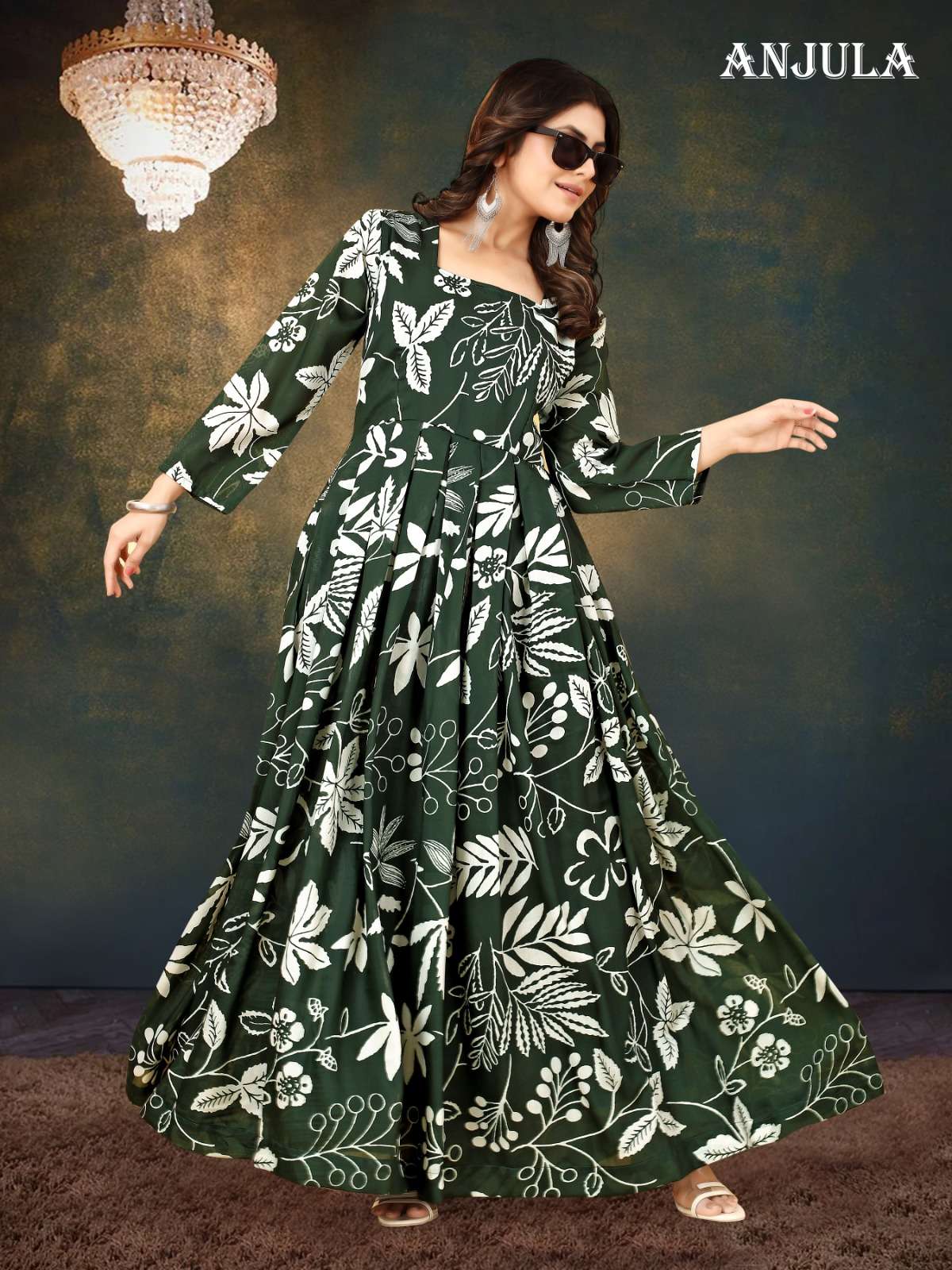 ANJULA VOL-2 Muslin Gown Kurti Wholesale catalog