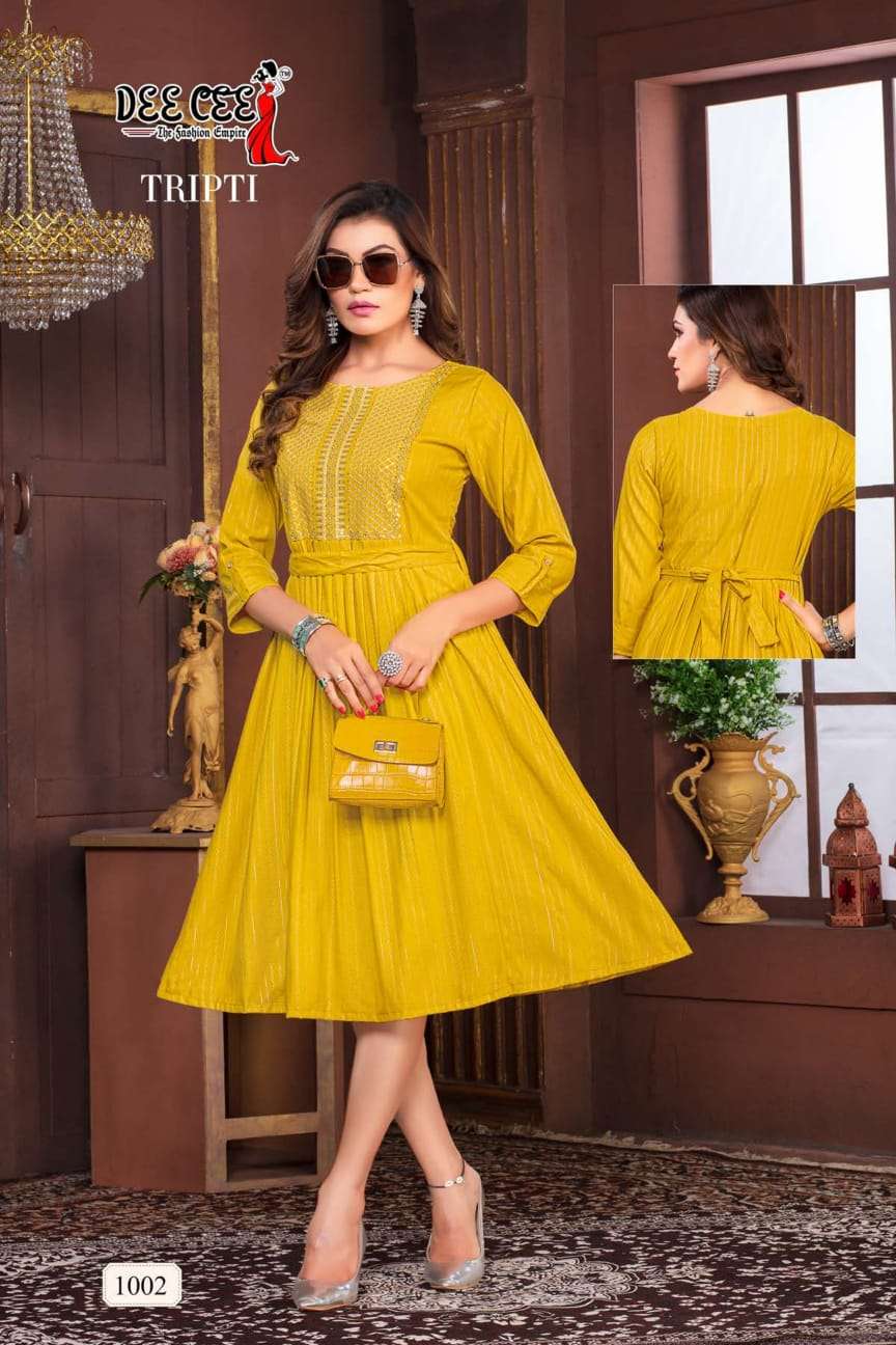 DeeCee TRIPTI Kurti Wholesale catalog