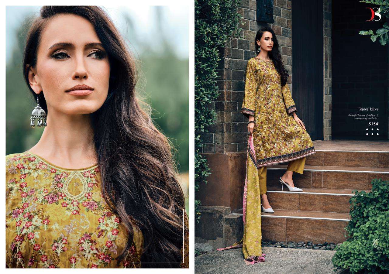 Deepsy Bin Saeed 5 Lawn Collection Pakistani Salwar Kameez Wholesale catalog
