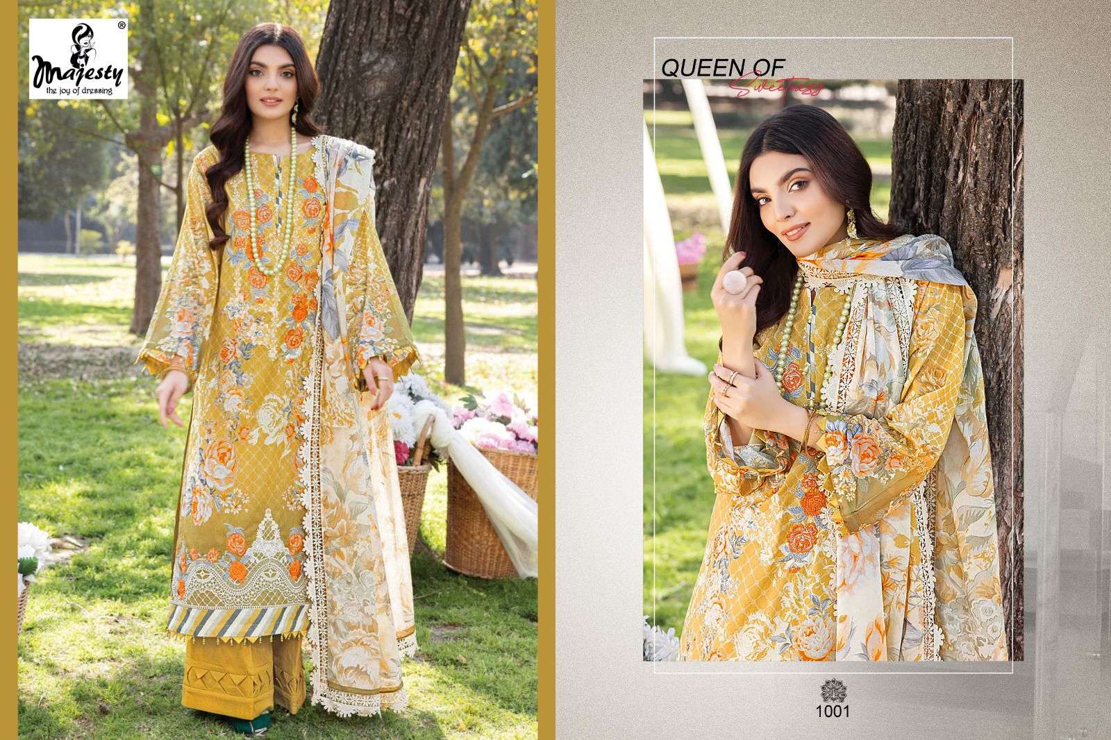 FIRDOUS Luxury lawn Vol -7 Shifon dup Salwar Kameez Wholesale catalog