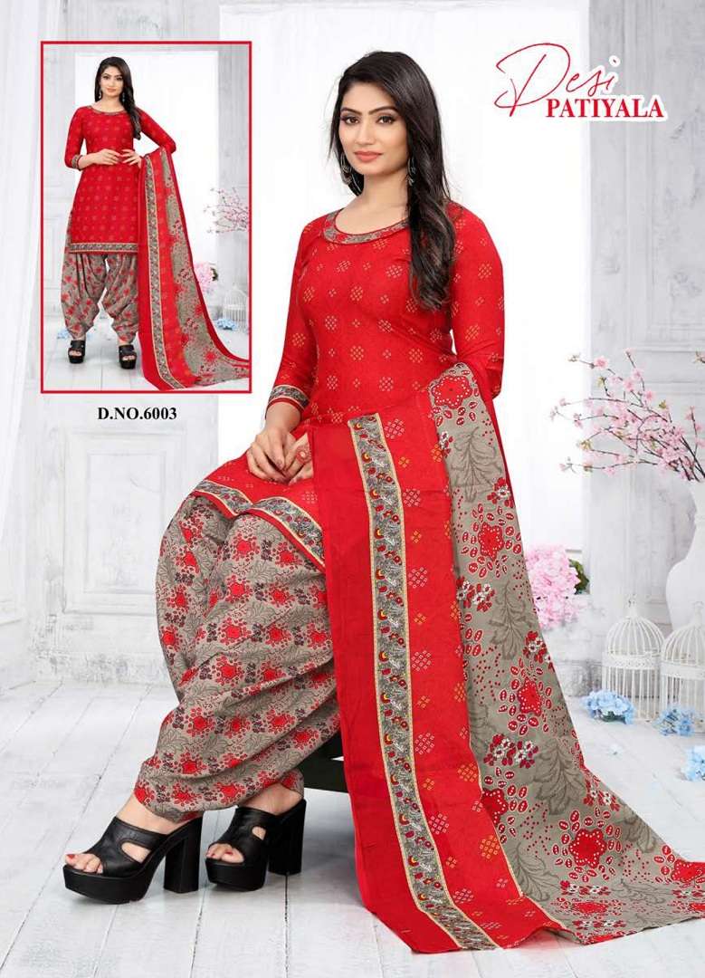 Ganesha Desi Patiyala Vol-6 – Readymade With Inner - Wholtex Catalog