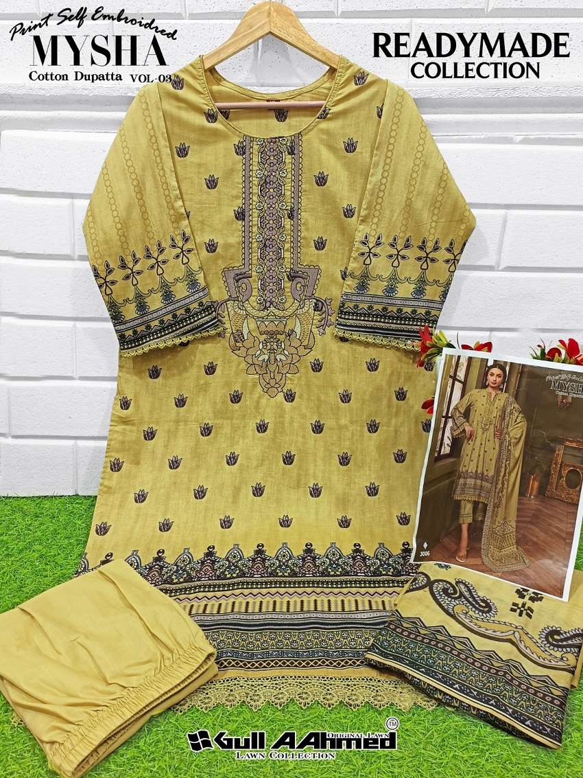 Gull A Ahmed Mysha Vol -3 – Kurti Pant WIth Dupatta - Wholesale Catalog