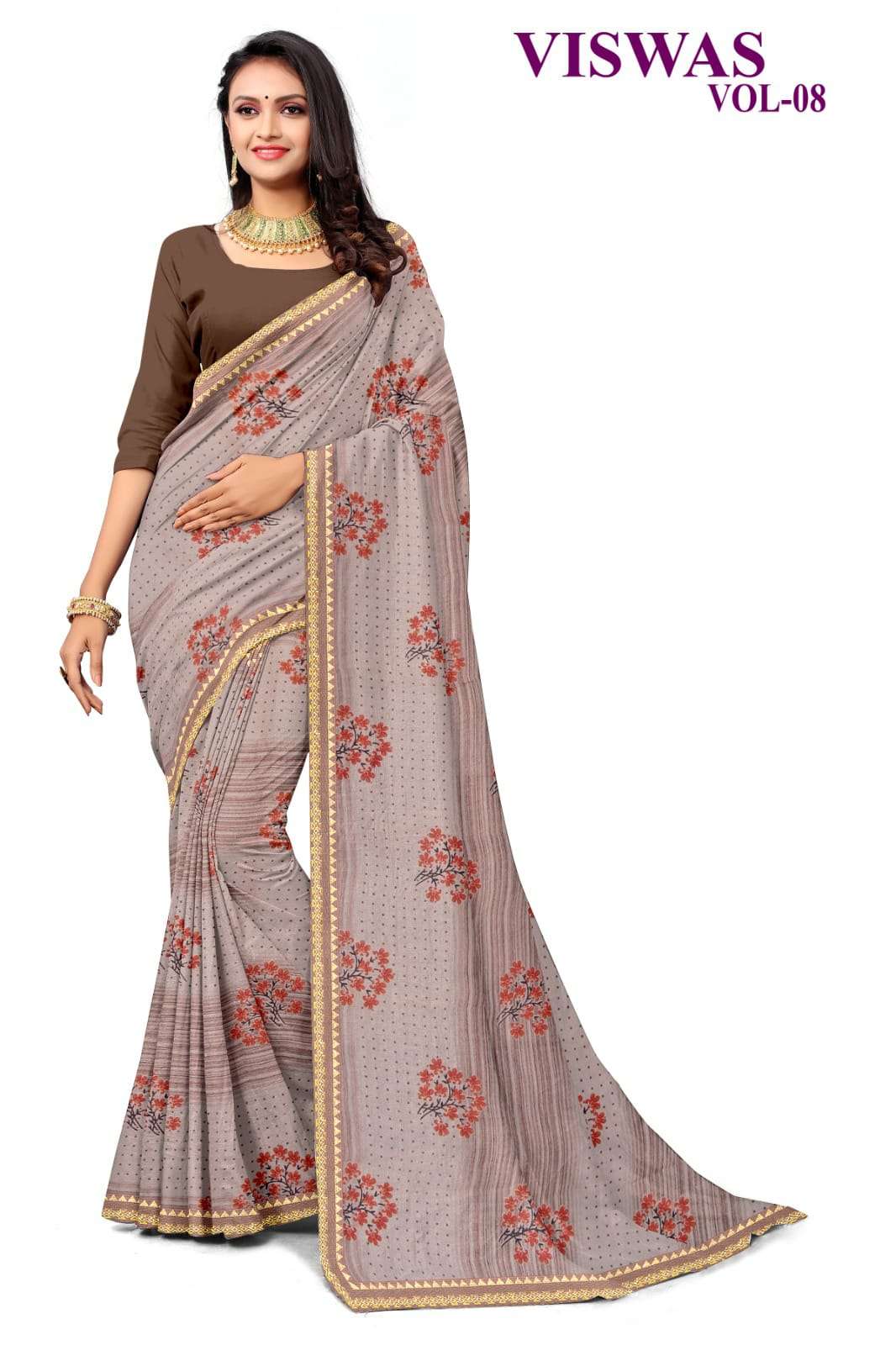 KAMYA VISWAS-8 CHIFFON SAREES Wholesale catalog