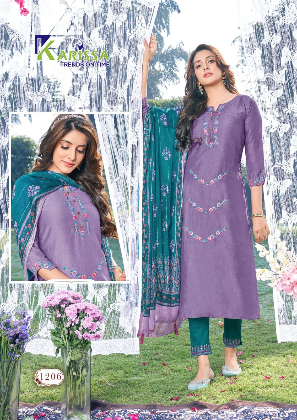 KARISSA RAAS Trendy premium viscose chinon Kurti Wholesale catalog