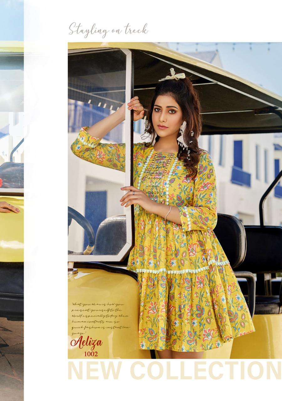 Ladies Flavour Aeliza Vol 1 Cotton Kurti Wholesale catalog