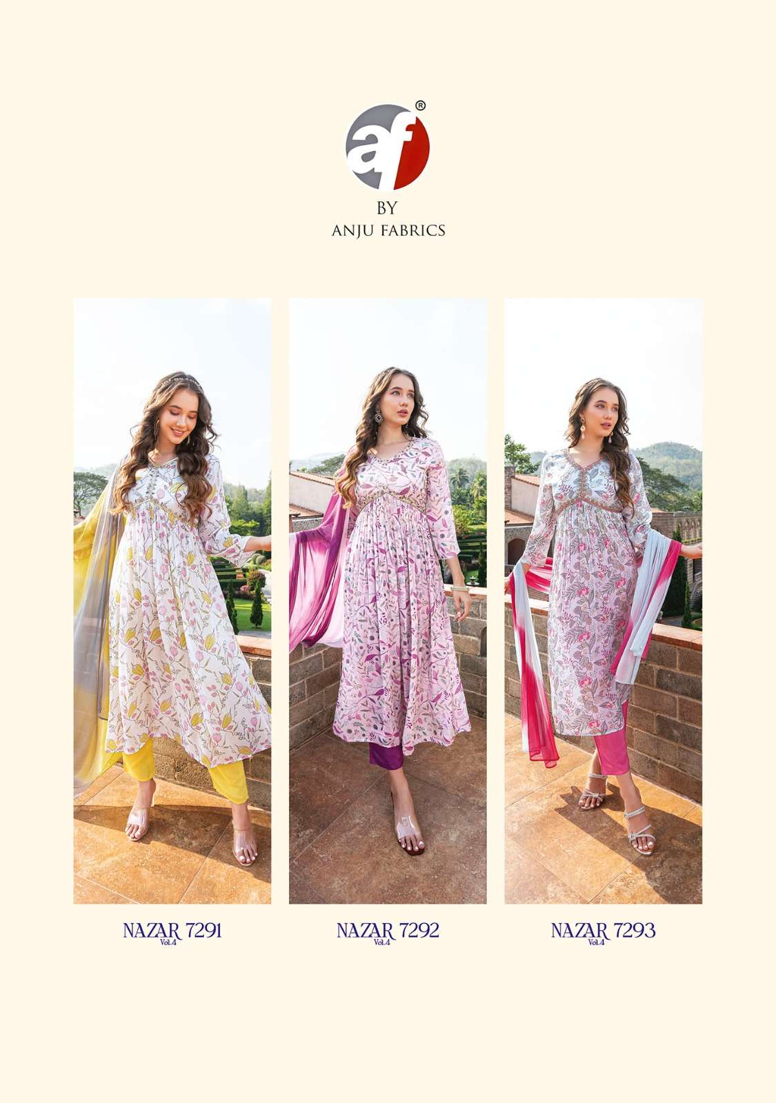 Nazar vol-4 Alia cut Kurti Wholesale catalog