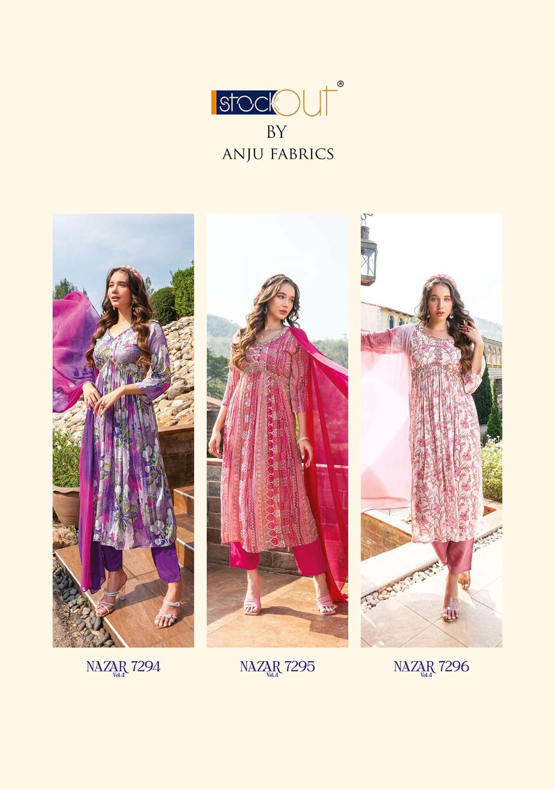 Nazar vol-4 Alia cut Kurti Wholesale catalog