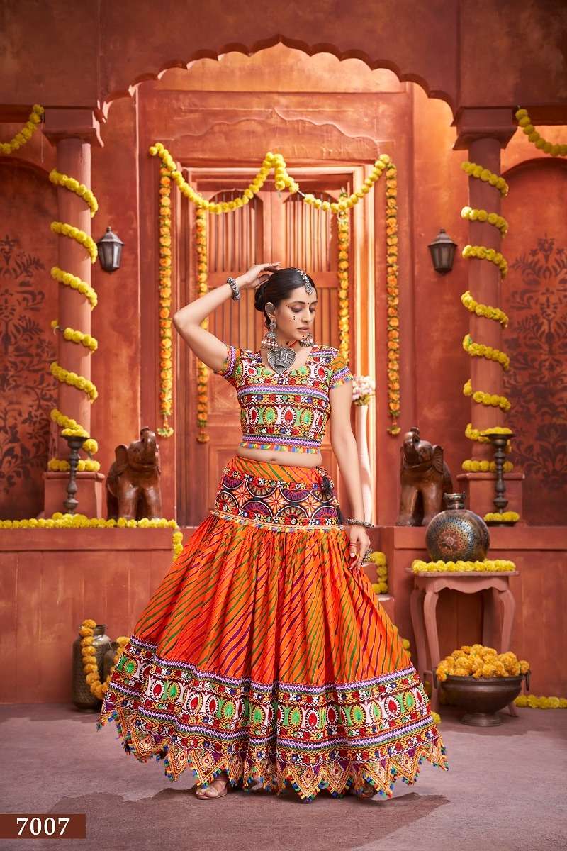 RAJWADI VOL -4 ORANGE Lehenga Choli Wholesale catalog
