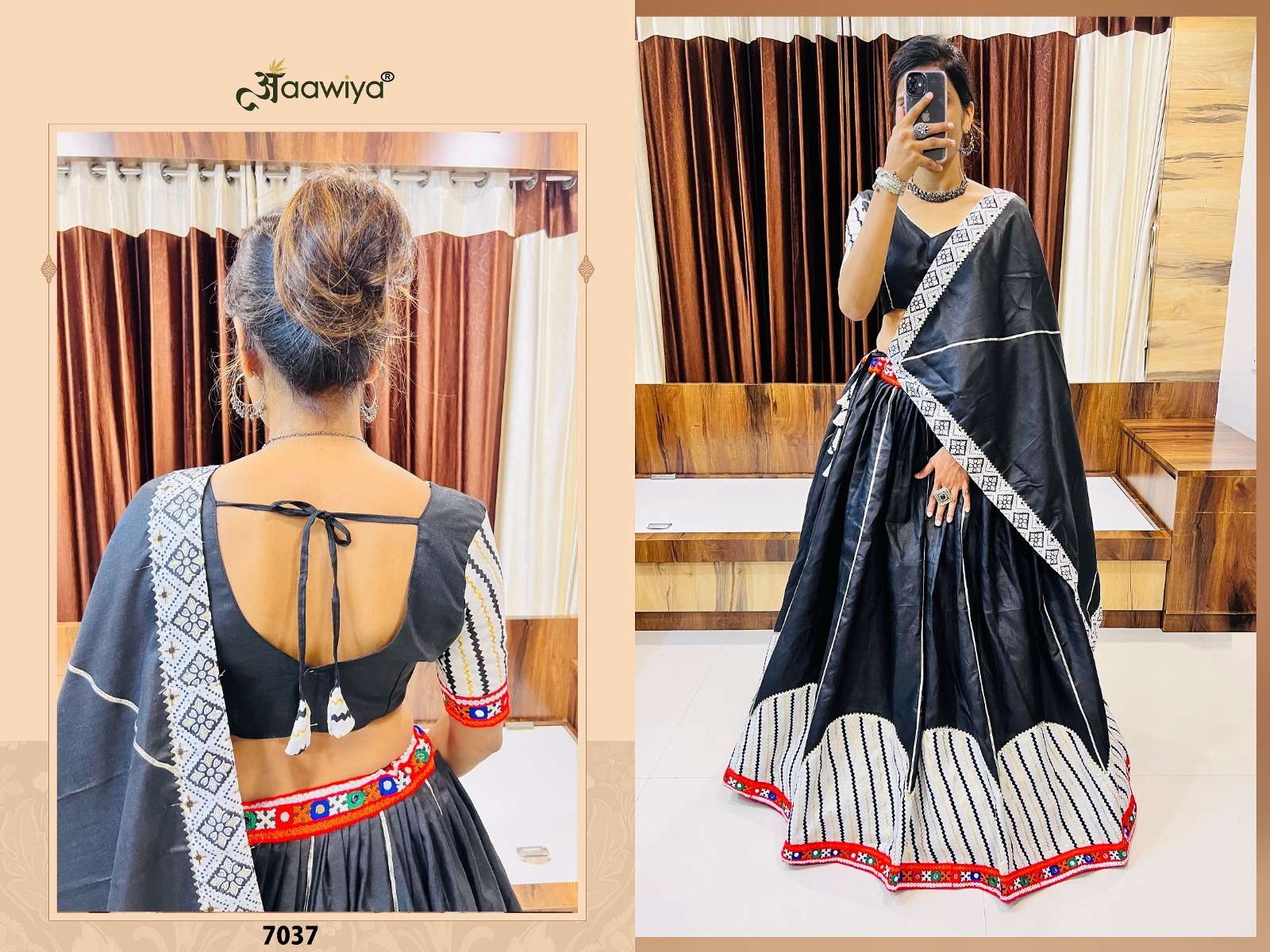 RAJWADI VOL - 7 D - 7037 AAWIYA NAVRATRI SPECIAL TRADITIONAL LEHENGA CHOLI WHOLESALE CATALOG