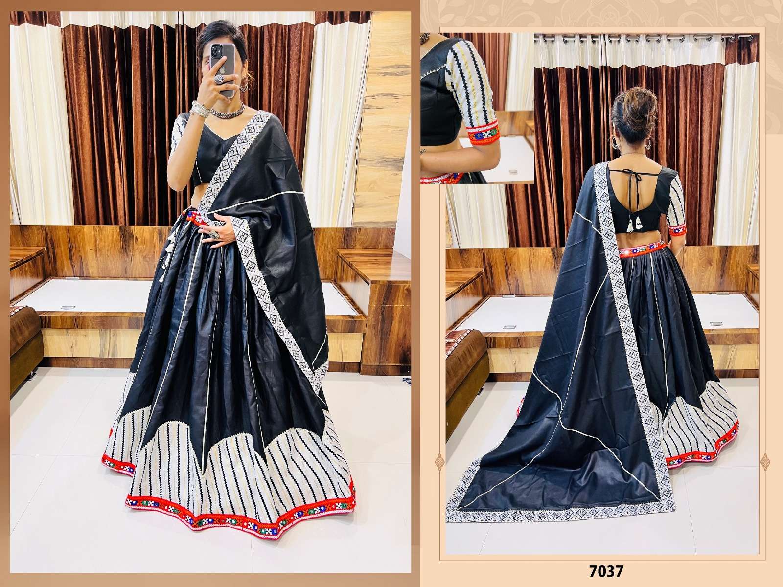 RAJWADI VOL - 7 D - 7037 AAWIYA NAVRATRI SPECIAL TRADITIONAL LEHENGA CHOLI WHOLESALE CATALOG