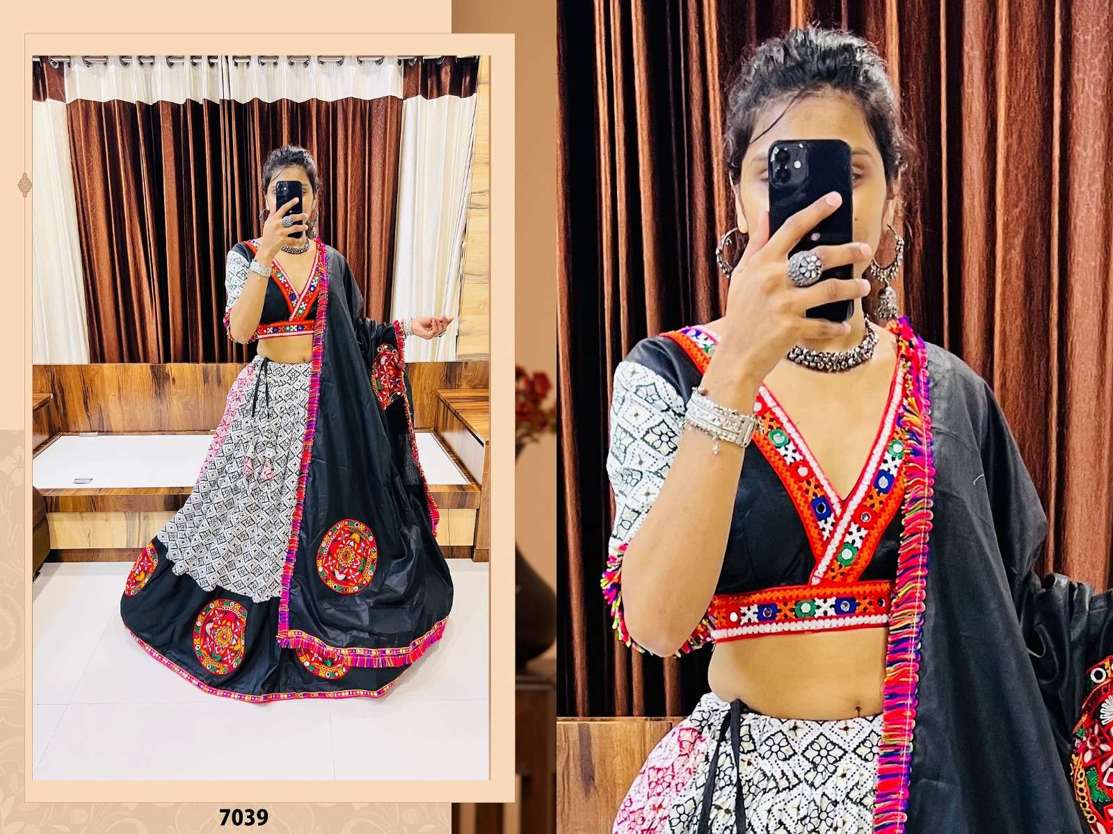RAJWADI VOL - 7 D - 7039 AAWIYA NAVRATRI SPECIAL TRADITIONAL LEHENGA CHOLI WHOLESALE CATALOG