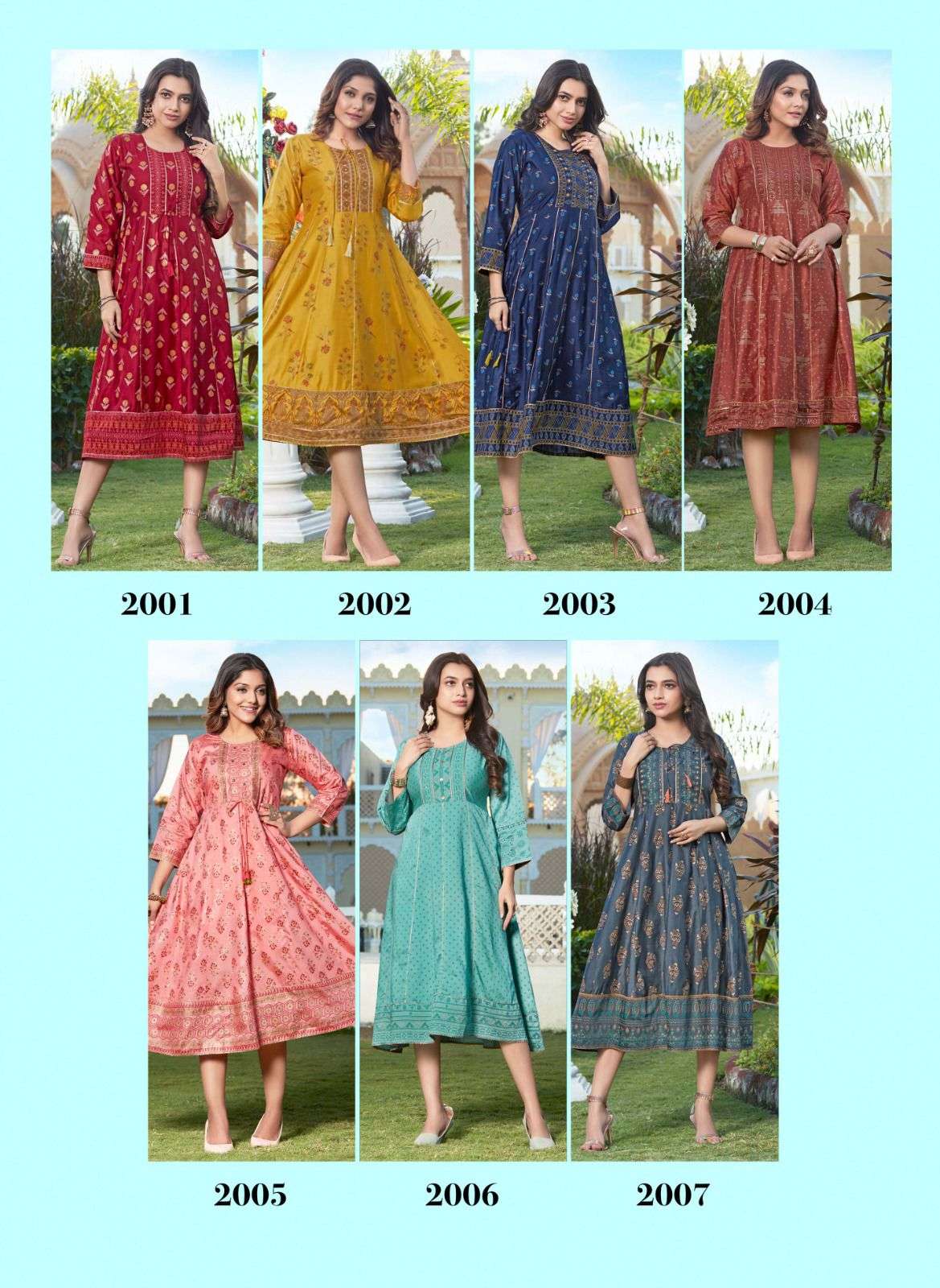 SIA VOL-2 Trendy Long Chanderi silk Kurti Wholesale catalog