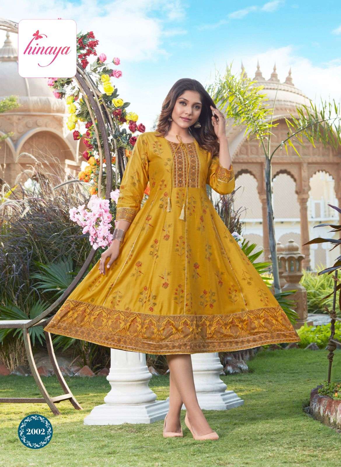 SIA VOL-2 Trendy Long Chanderi silk Kurti Wholesale catalog