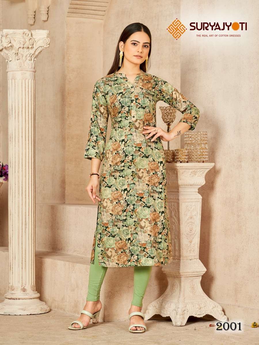 Suryajyoti Prisha Vol-2 – Fancy Kurtis - Wholesale Catalog