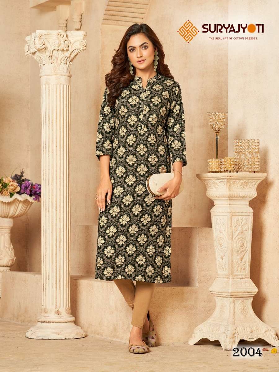Suryajyoti Prisha Vol-2 – Fancy Kurtis - Wholesale Catalog