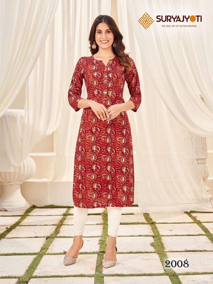 Suryajyoti Prisha Vol-2 – Fancy Kurtis - Wholesale Catalog