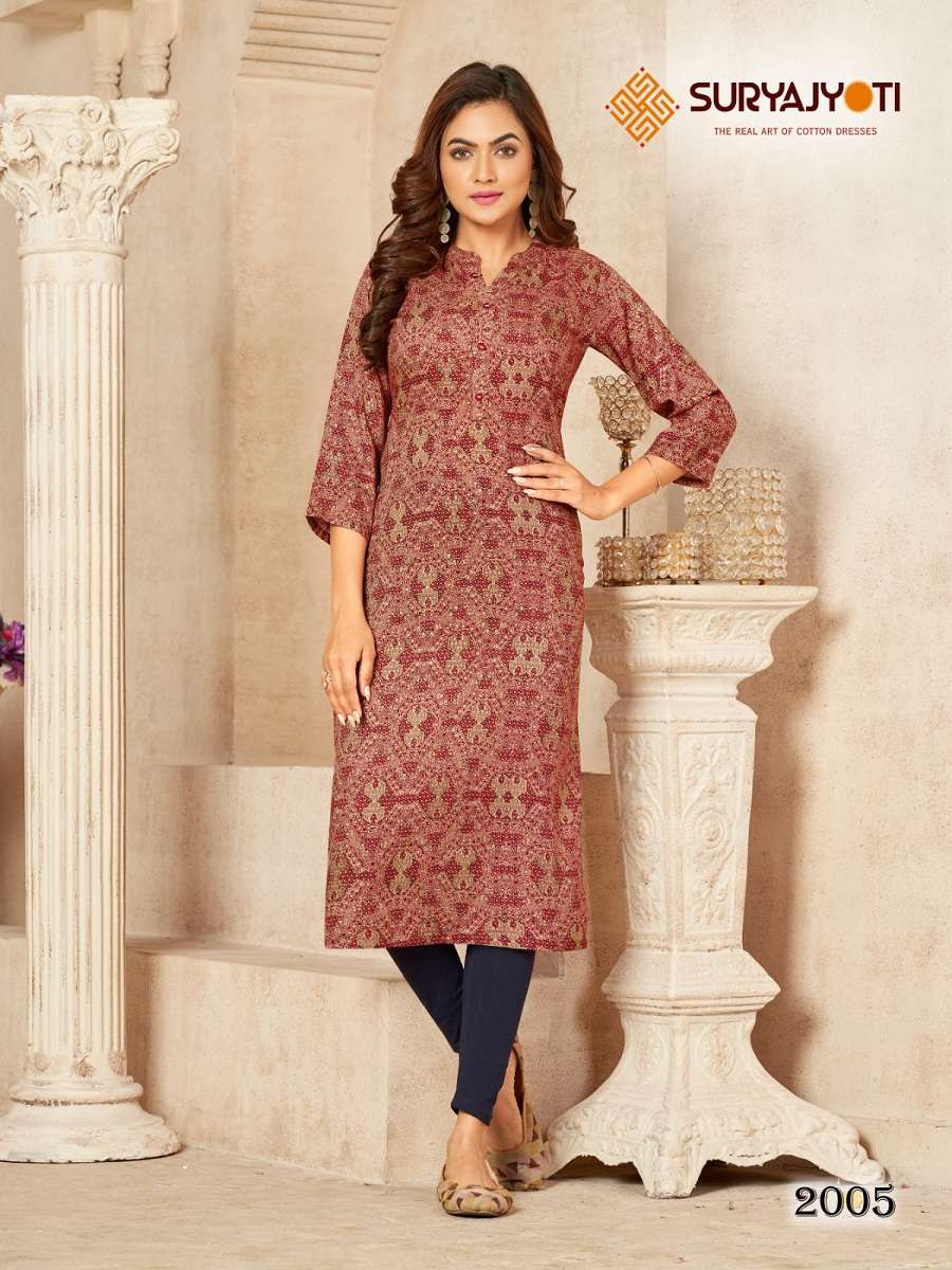 Suryajyoti Prisha Vol-2 – Fancy Kurtis - Wholesale Catalog