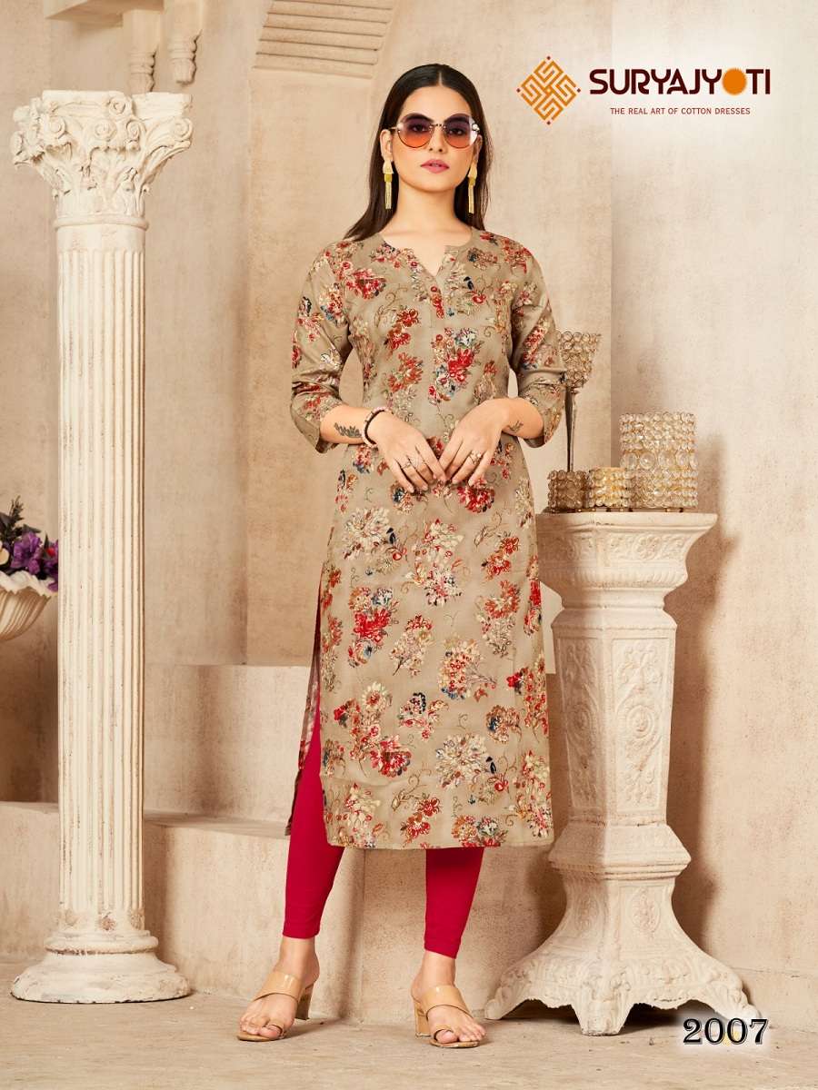 Suryajyoti Prisha Vol-2 – Fancy Kurtis - Wholesale Catalog