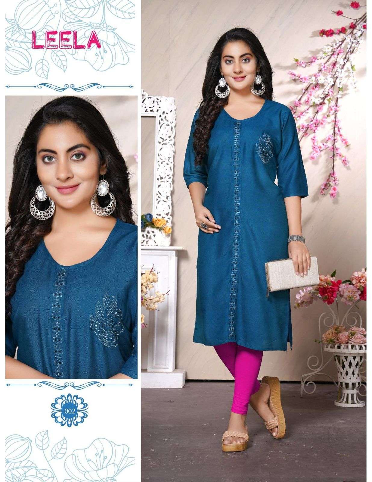 Trendy Leela Rayon Plain Kurti Wholesale catalog