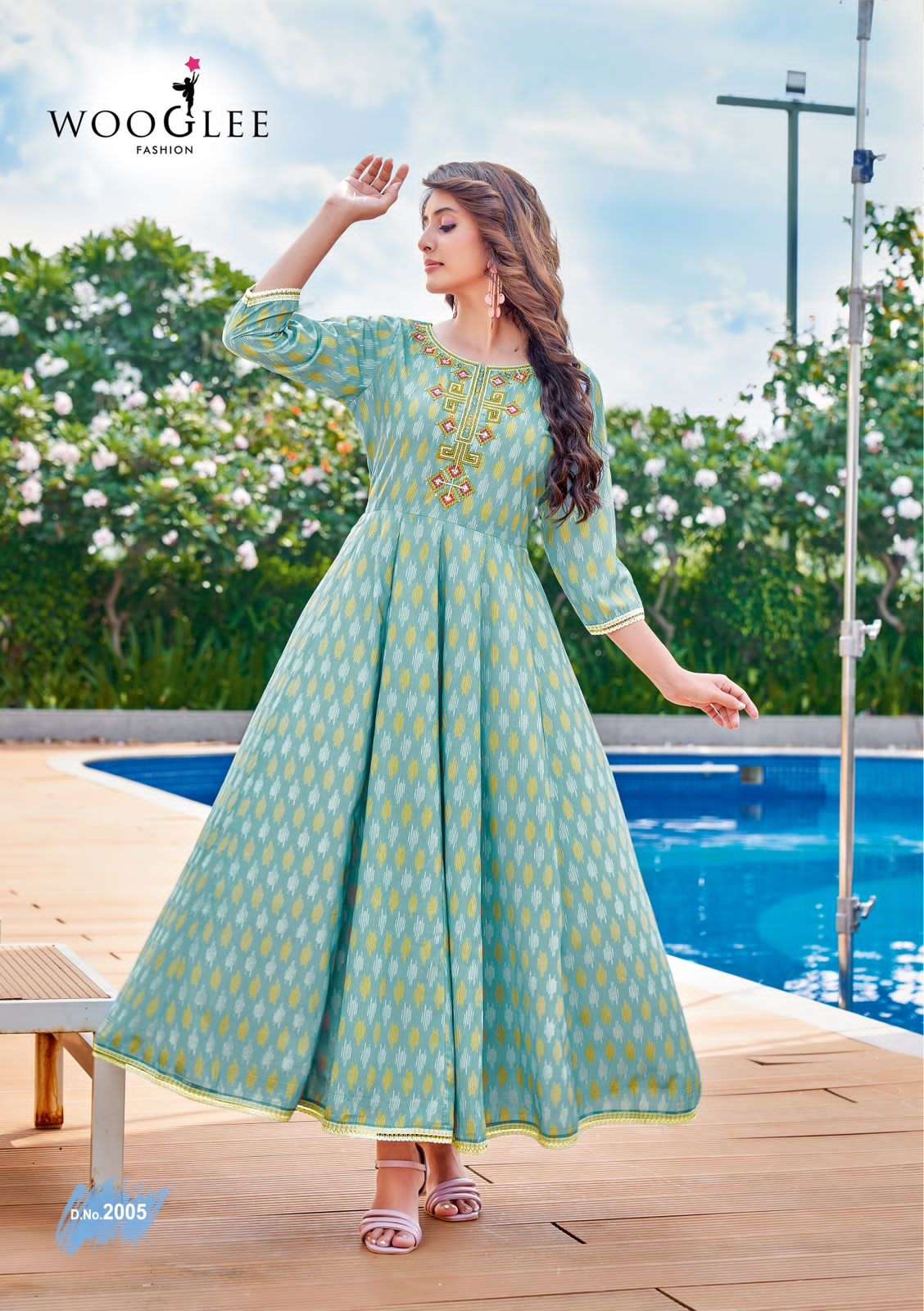 WOOGLEE AVSAR Rincle Rayon Print Kurti Wholesale catalog
