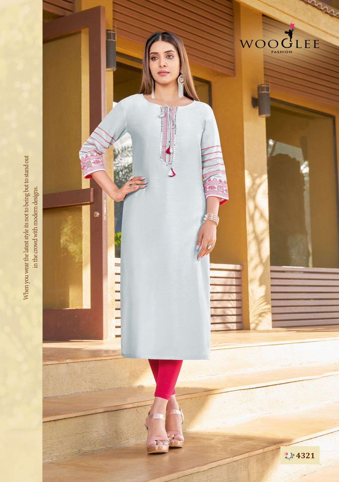 Wooglee SAKSHI VOL 4 Rayon Kurti Wholesale catalog