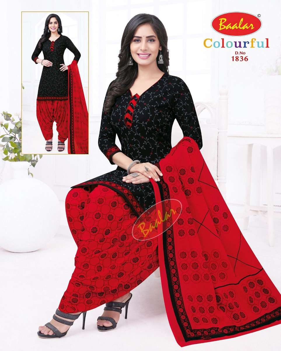  Baalar Colourful Vol-18 - Dress Material  - Wholesale Catalog