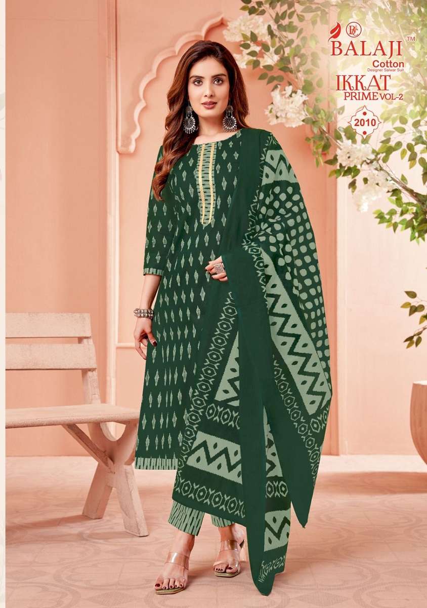 Balaji Ikkat Prime Vol-2 – Kurti Pant With Dupatta - Wholesale Catalog