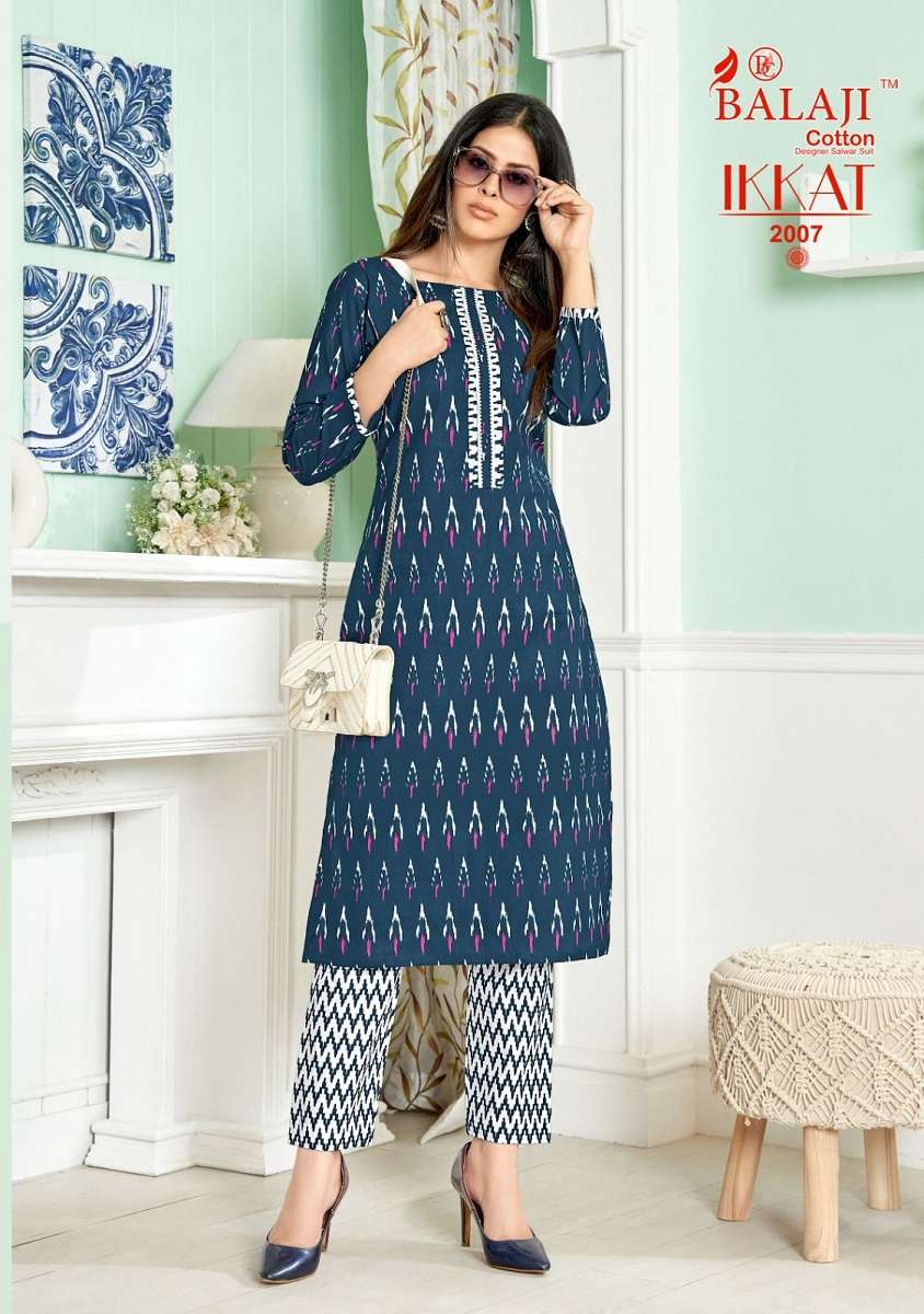 Balaji Ikkat Vol–2 – Kurti With Pant - Wholesale Catalog