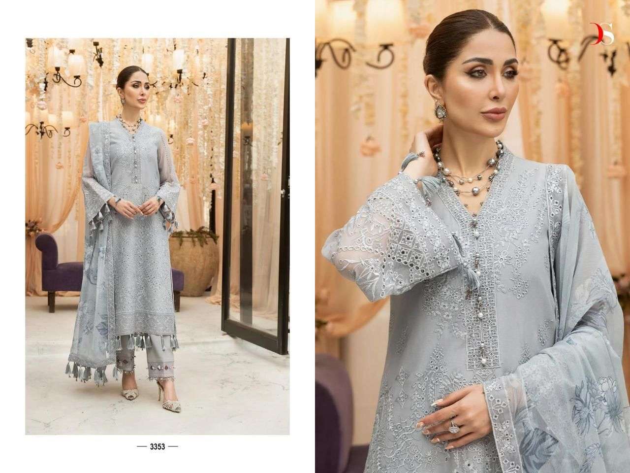 DEEPSY SUITS  ALIZEH DHAAGEY LAWN-23 by Salwar Kameez Wholesale catalog
