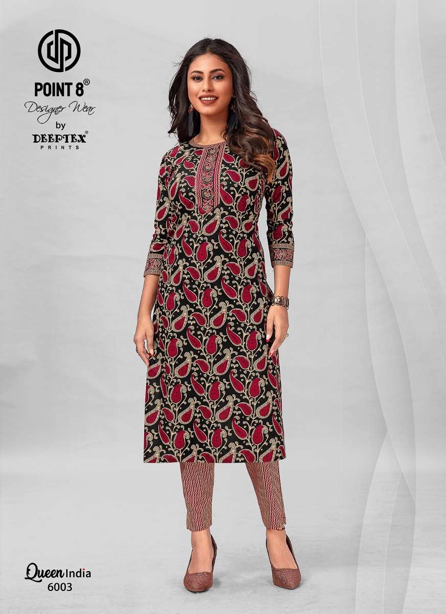 Deeptex Queen India Vol-6 - Kurti With Pant -  Wholesale Catalog