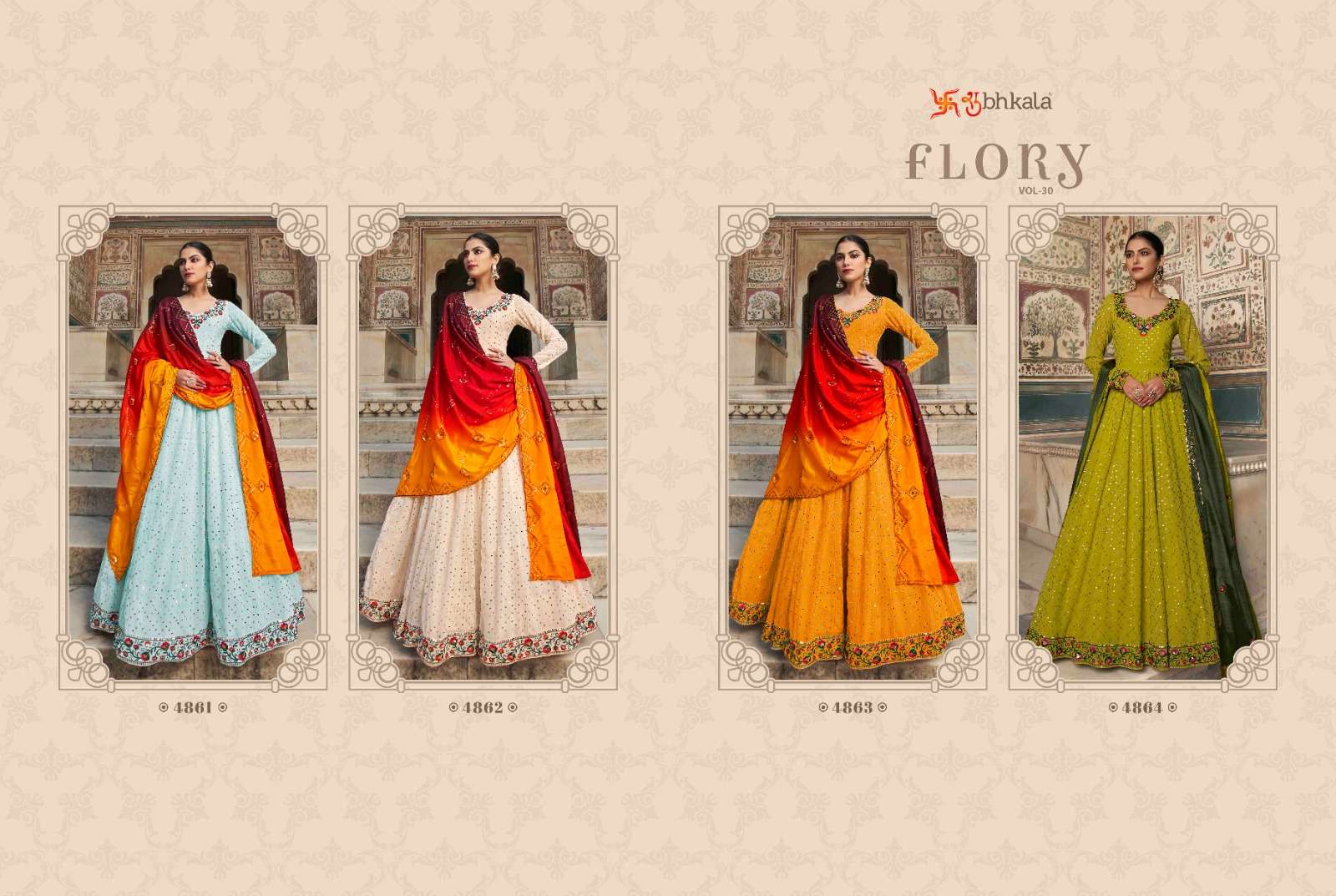 FLORY VOL. 30 Sequince Embroidered Work Stitched Anarkali Gown Kurti Wholesale catalog