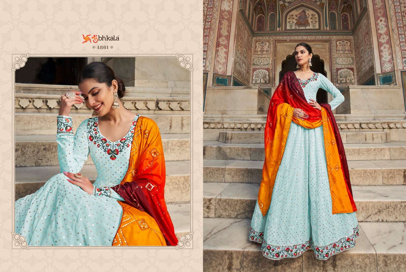 FLORY VOL. 30 Sequince Embroidered Work Stitched Anarkali Gown Kurti Wholesale catalog