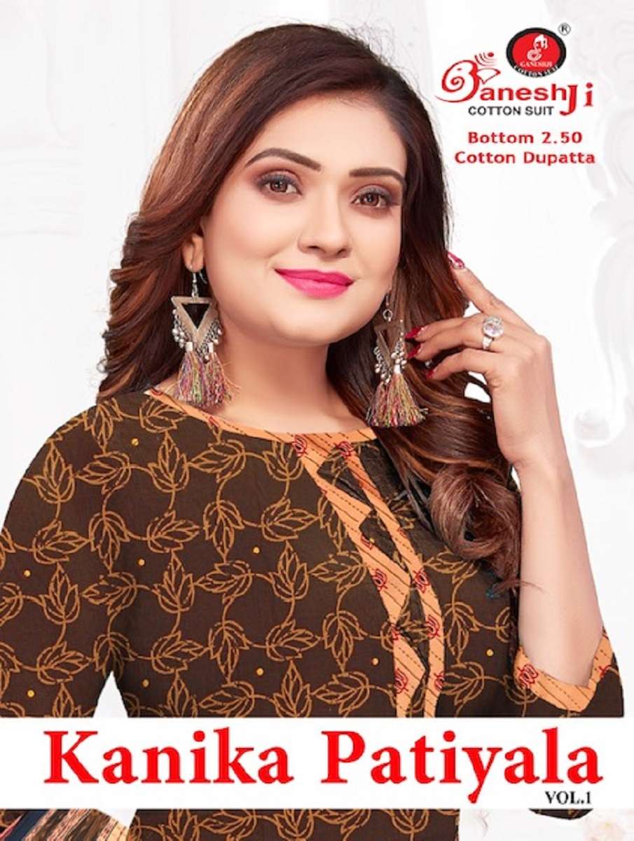 Ganeshji Kanika Patiyala Vol-1 - Dress Material  - Wholesale Catalog
