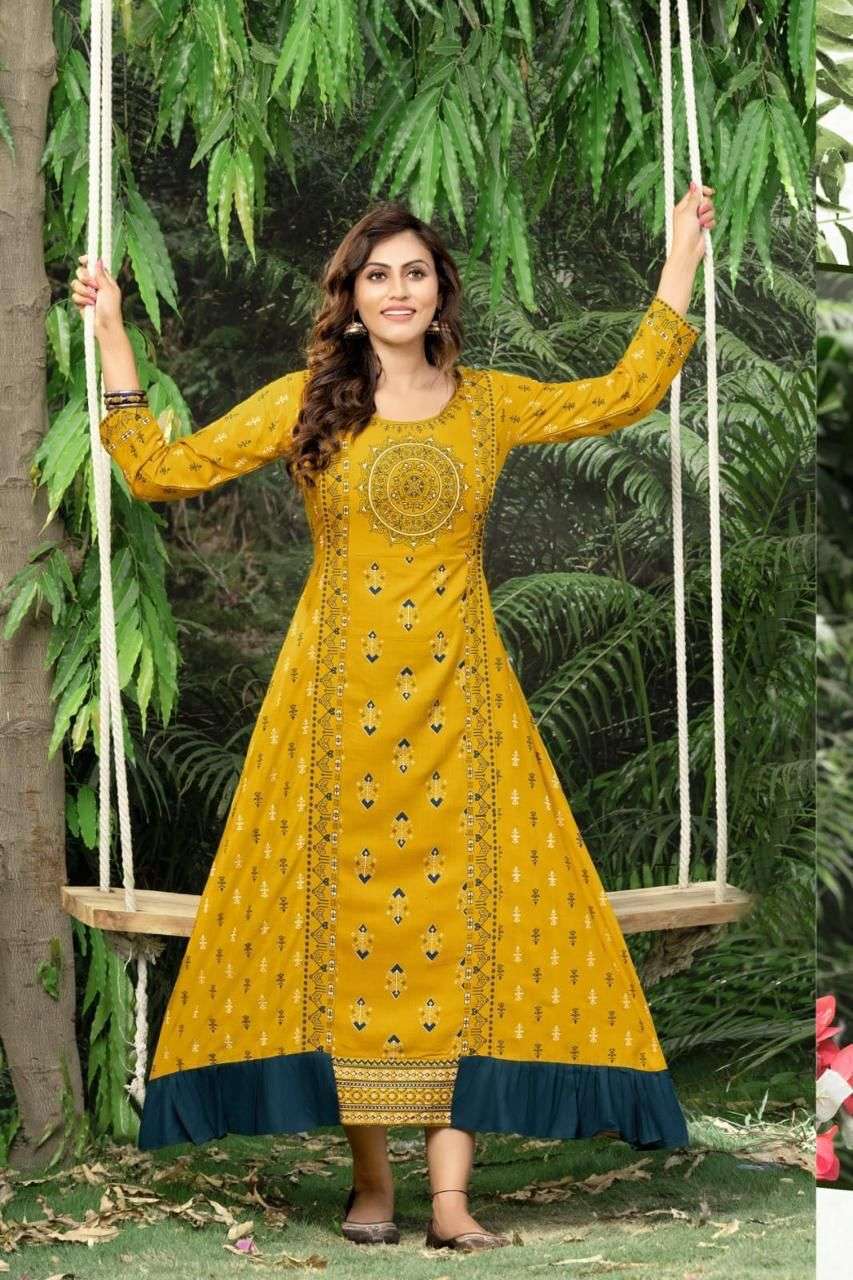 HIRWA  SANJANA Kurti Wholesale catalog