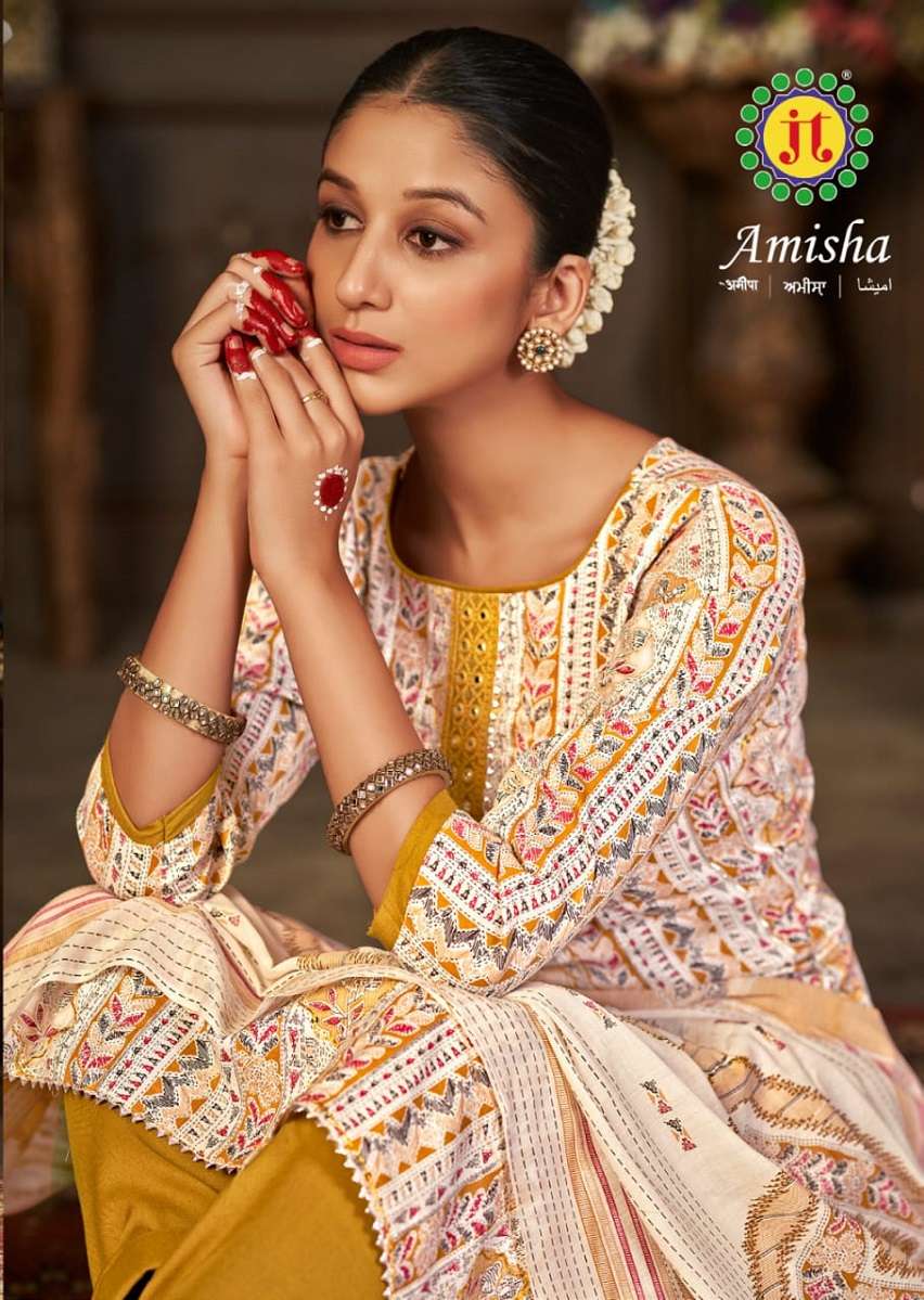 JT Amisha – Kurti Pant With Dupatta - Wholesale Catalog