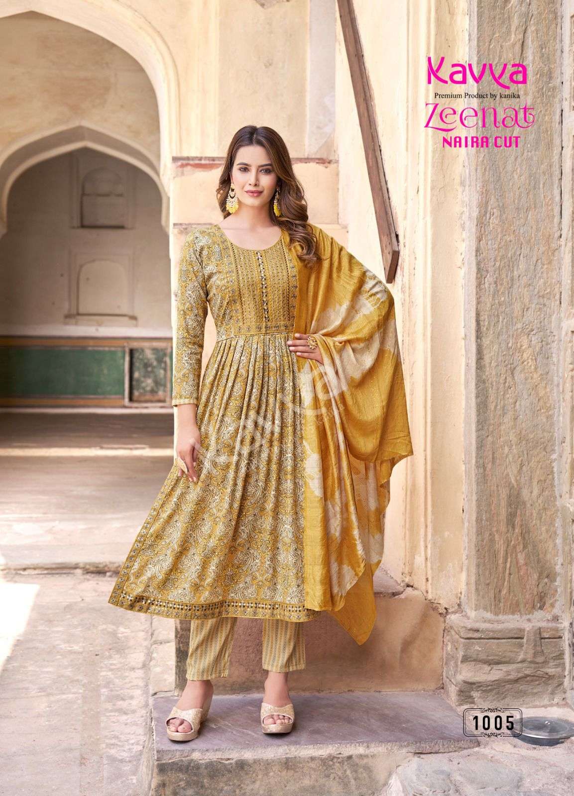 KAVYA ZEENAT VOL 1  Naira Cut Kurti Wholesale catalog