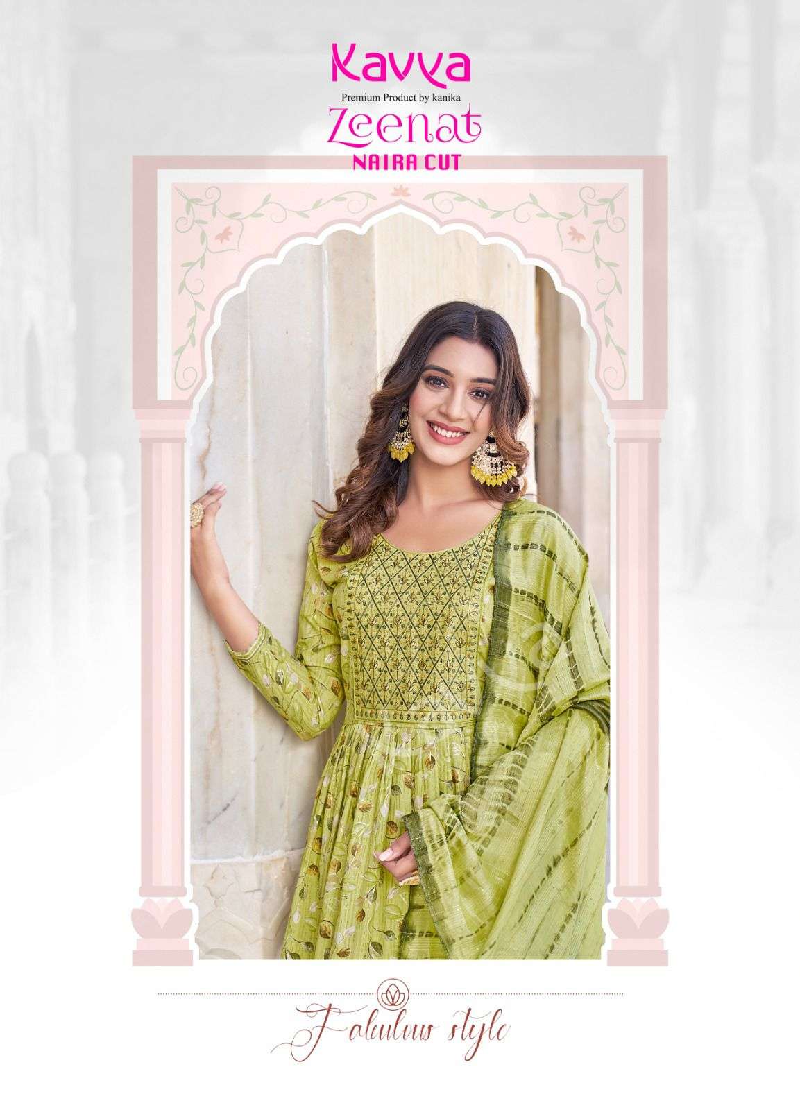 KAVYA ZEENAT VOL 1  Naira Cut Kurti Wholesale catalog