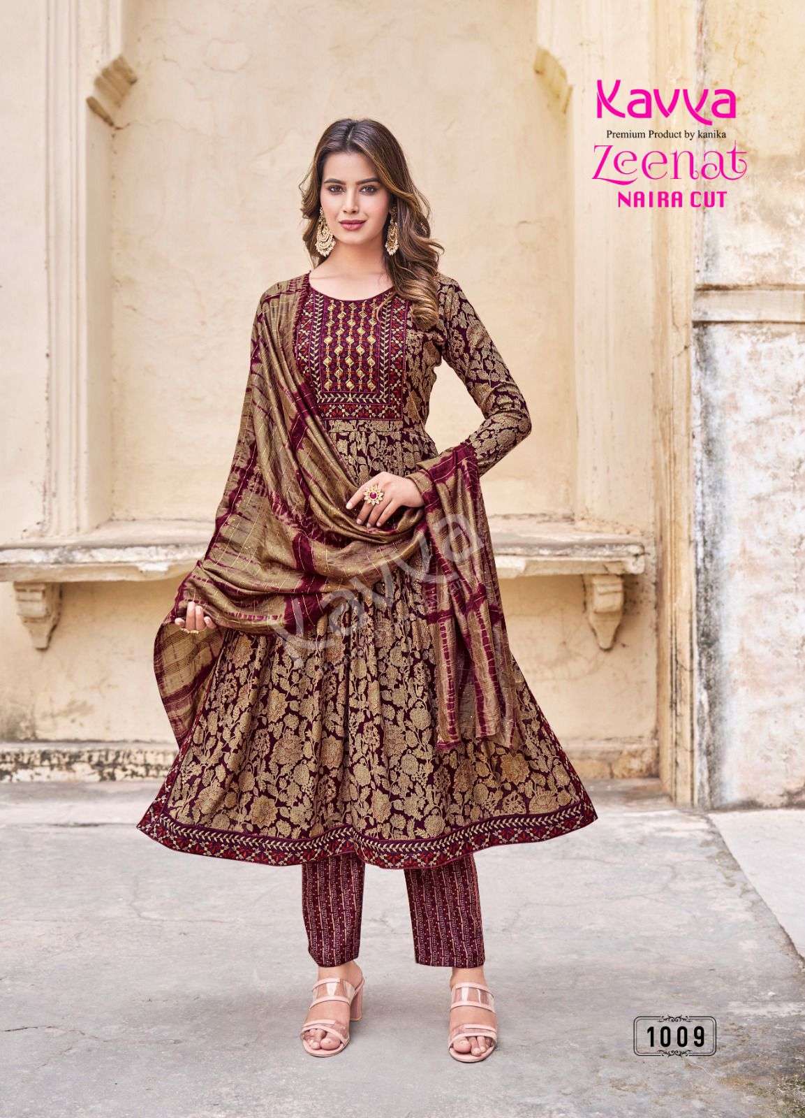 KAVYA ZEENAT VOL 1  Naira Cut Kurti Wholesale catalog