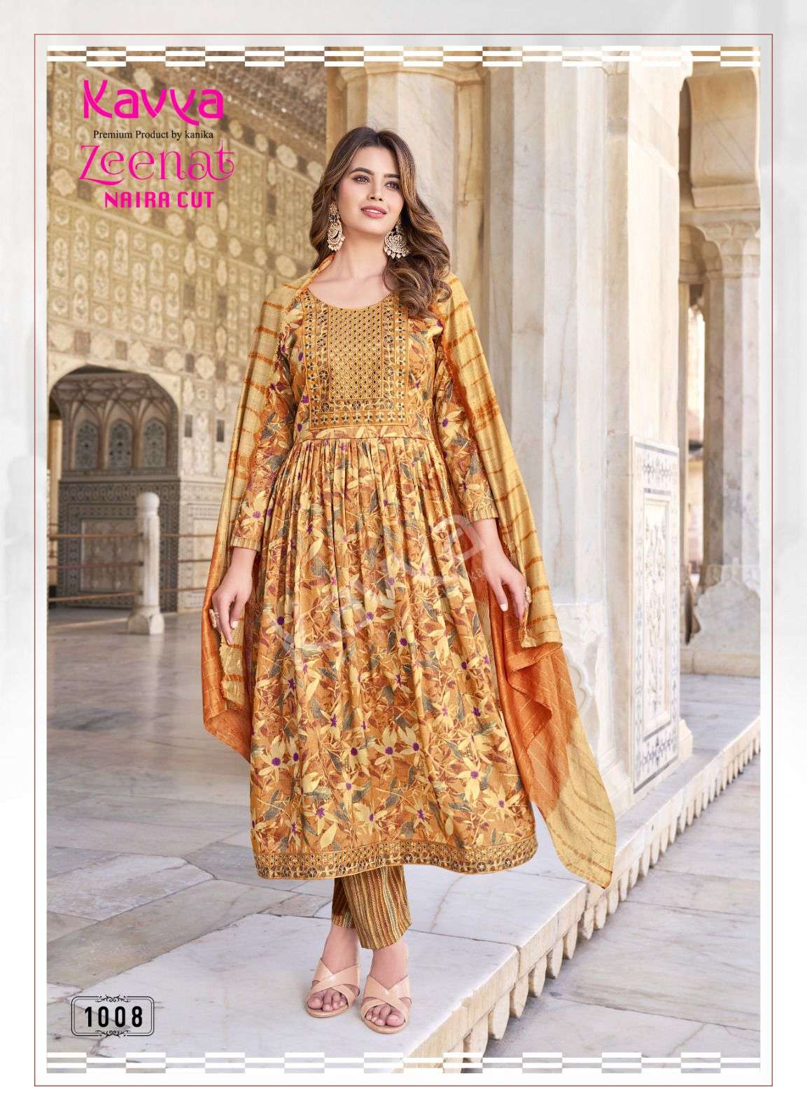 KAVYA ZEENAT VOL 1  Naira Cut Kurti Wholesale catalog