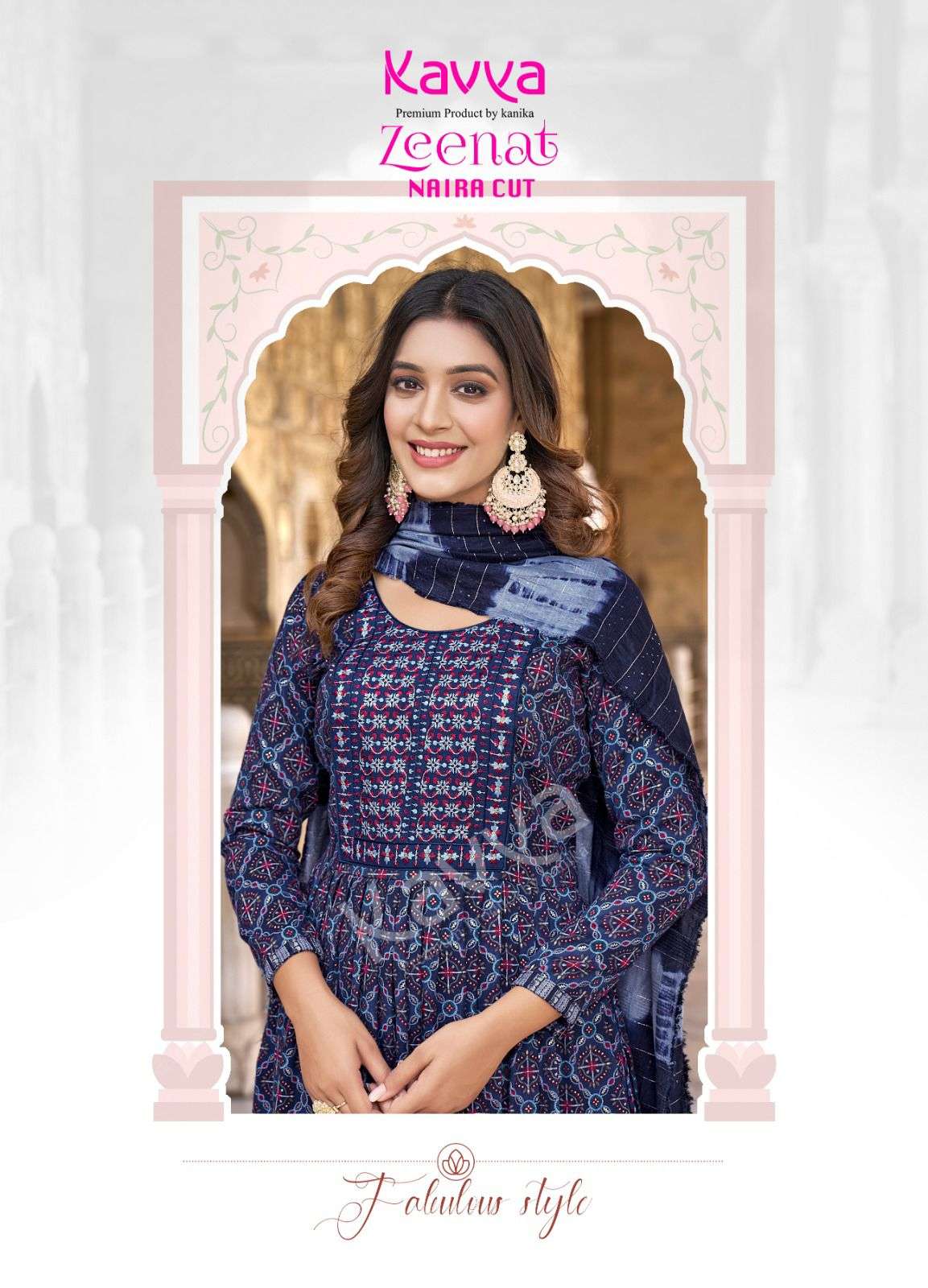 KAVYA ZEENAT VOL 1  Naira Cut Kurti Wholesale catalog