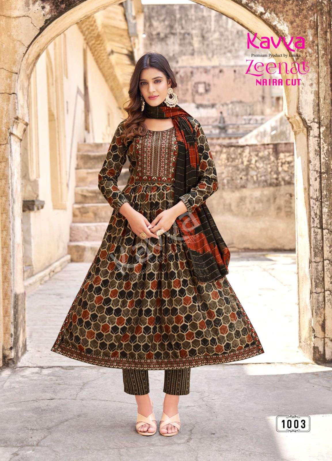KAVYA ZEENAT VOL 1  Naira Cut Kurti Wholesale catalog