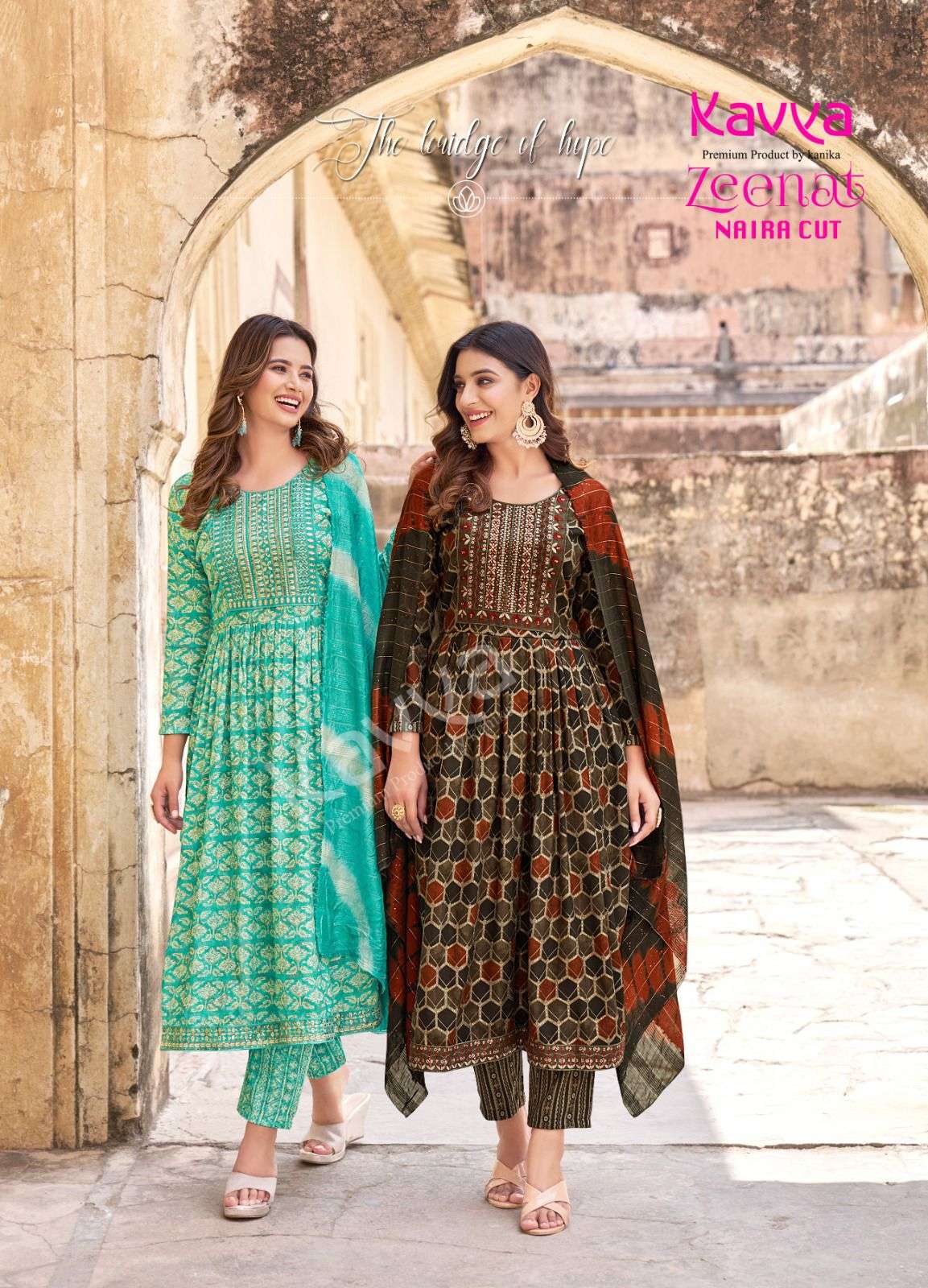 KAVYA ZEENAT VOL 1  Naira Cut Kurti Wholesale catalog
