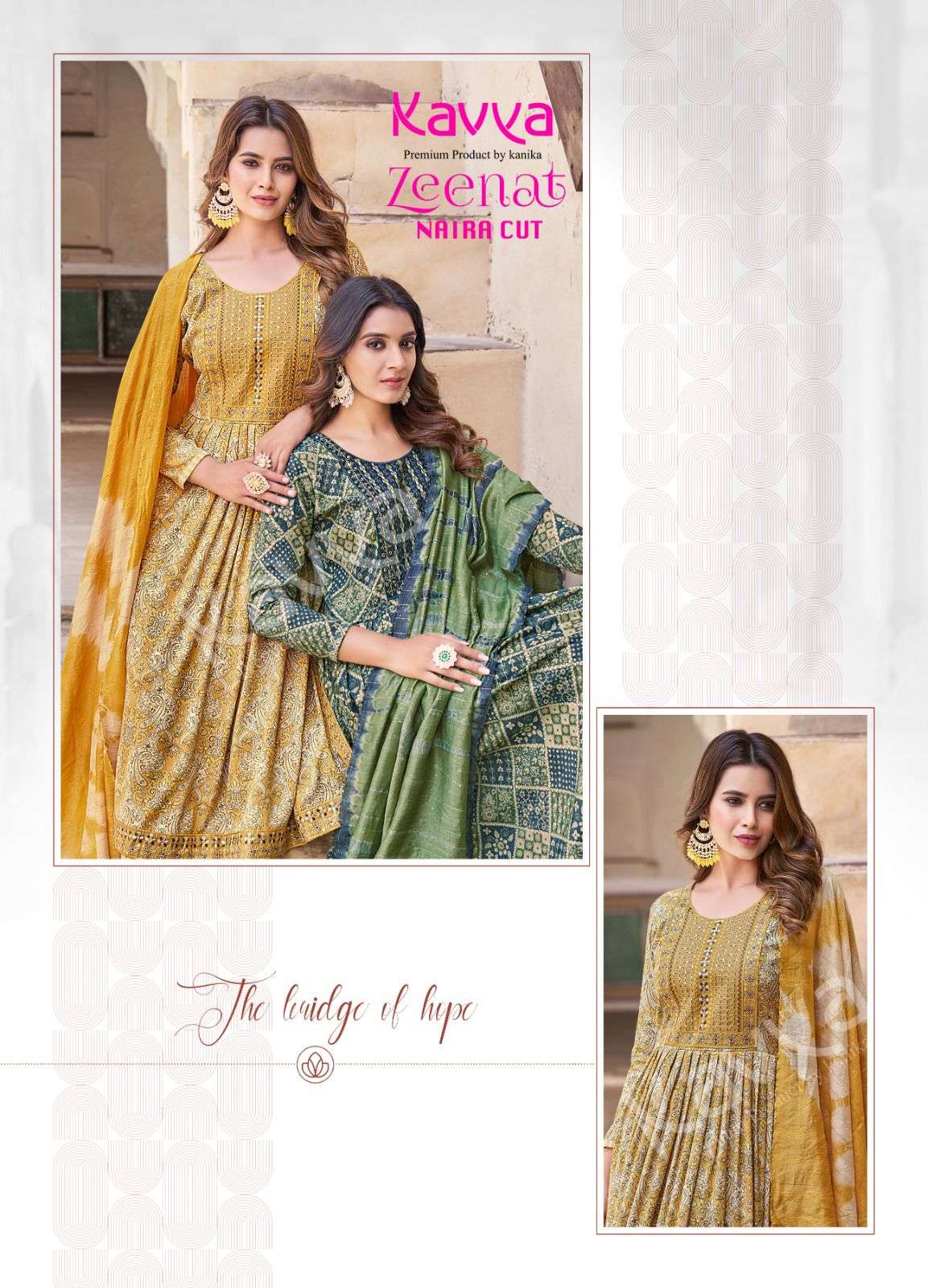KAVYA ZEENAT VOL 1  Naira Cut Kurti Wholesale catalog