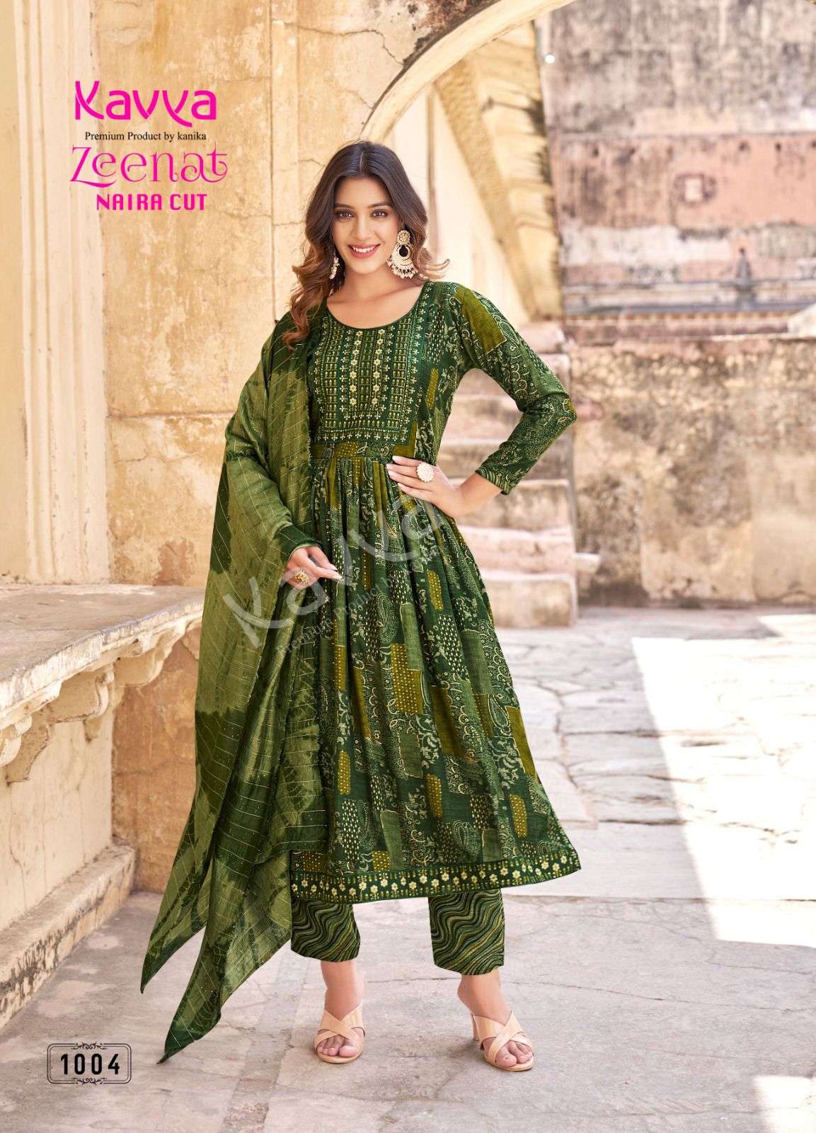 KAVYA ZEENAT VOL 1  Naira Cut Kurti Wholesale catalog